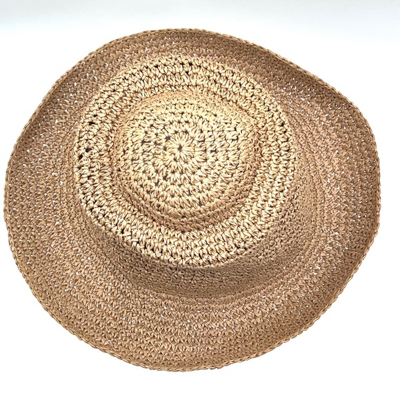 Madewell Classic ORI Hat Woven Straw Wide Brim Tan M/L NWT Summer Beach Hat - Picture 10 of 13